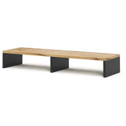 Vicco Monitorständer Tomy Anthrazit/Goldkraft Eiche 80 x 12 cm , Anthrazit, Honigeiche , Holzwerkstoff , Rechteckig , 80x12x23.5 cm , Büromöbel, Schreibtische, Schreibtischzubehör