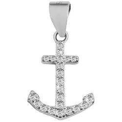 Adelia ́s Kettenanhänger Damen Anhänger aus 925 Silber mit Zirkonia, Zum Verschenken – ideal zum einfach so silberfarben