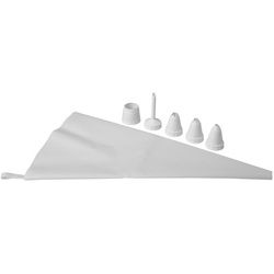 Birkmann Spritzbeutel , Weiß , Kunststoff , 7.5x5.5x6 cm , Backen & Backzubehör, Garnieren & Verzieren