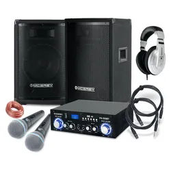 McGrey DJ Karaoke Komplettset Party-1500 800W