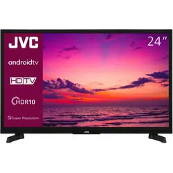 JVC LT-24VAH3455 Fernseher 24 Zoll Android Smart TV HD-Ready, HDR TV mit Triple-Tuner, LED TV (2026)