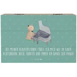 Mr. & Mrs. Panda Dekokiste 19 x 12 cm Klavier Achterbahn - Meeresbrise - Geschenk, Musik, Gesche (1 St) blau