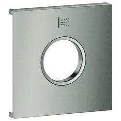 GROHE Metallplatte Grohtherm Aqua Tiles 107171, Symbol: Seitenbrause supersteel, 107171DC00 107171DC00