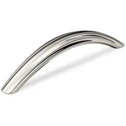 SO-TECH® Möbelgriff Bogengriff DIVIN, Lochabstand 128 mm, Griff Schrankgriff Schubladengriff - incl. Schrauben silberfarben