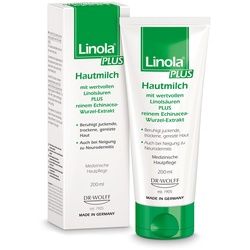 Linola Plus Hautmilch - Körperlotion für juckende, trockene und irritierte Haut Lotion 200 ml Unisex 200 ml Lotion