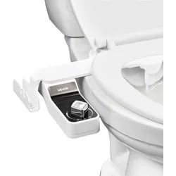 VEVOR Bidet-Toilettenaufsatz 7 mm ultradünner Toilettensitz-Aufsatz mit 2 einziehbaren Düsen & einstellbarem Wasserdruck, nicht elektrischer Kaltwassersprüher für die Wasserwäsche vorne und hinten