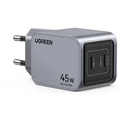 Nexode Pro 45w Dual Usb-C Gan Fast Charger - Black