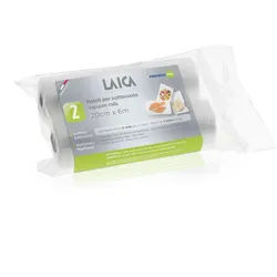 1 Packung mit 2 Rollen von 20x600 cm. für die Vakuumverpackung LAICA VT3508
