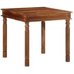 vidaXL Esstisch 80 x 80 x 77 cm Esstisch 80x80x77 cm Massivholz Akazie braun