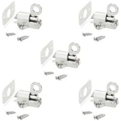 SO-TECH® Haftmagnetschnäpper Schnappschloss selbstschließender Türriegel 45x44x51,5 mm, (5-tlg), 5 Stück inkl. Befestigungsschrauben silberfarben