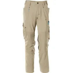 Mascot Hose mit Knietaschen, Stretchstoff Hose Größe 90C56, hellkhaki