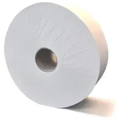 Jumbo-Toilettenpapier, Tissue, 2-lagig, hochweiß, 380 m, Rollendurchmesser 28 cm, 100% Zellstoff, 1 Paket = 6 Rollen à 380 Meter