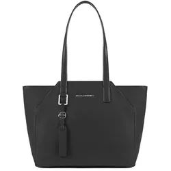 Piquadro Muse Damentasche mit iPad Air/Pro 9.7"-Fach und Laptop-Hülle schwarz