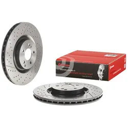 Bremsscheibe BREMBO 09.D339.11, hinten, belüftet, geschlitzt, hochkarbonisiert, 1 Stück