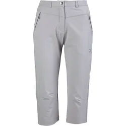 3/4-Hose DEPROC ACTIVE "KENORA PIRATE WOMEN", Damen, Gr. 36 (S), Normalgrößen, grau (hellgrau), Jersey, 97% Polyester. 3% Elasthan, 3/4-Länge, Hosen, auch in Großen Größen erhältlich