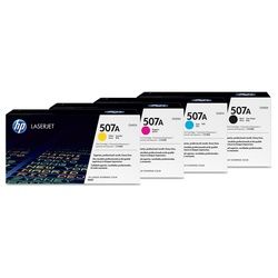 HP Original 507A Toner 4er Set Multipack Cyan Magenta Gelb Schwarz (CE400A, CE401A, CE402A, CE403A)