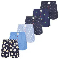 Phil & Co. Boxer Prints Herren Männer (6-St) bunt L