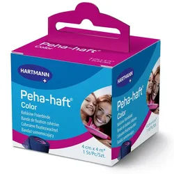 Peha-haft® Color latexfrei Fixierbinde 4 cm x m blau Binden 1 St 1 St Binden