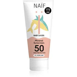 Naif Baby & Kids Mineral Sunscreen SPF 50 0 % Perfume schützende Creme für Kinder 175 ml
