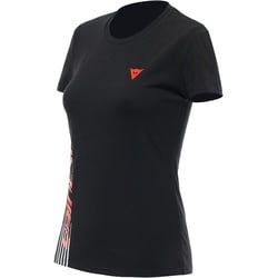Dainese Logo Damen T-Shirt, schwarz-rot, Größe 2XL