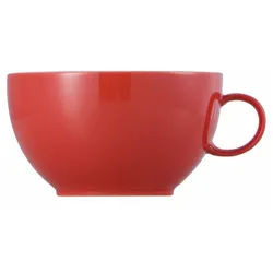 Thomas Porzellan Tasse Sunny Day New Red Cappuccino-Obertasse 0,38 l, Porzellan, Tassen rot