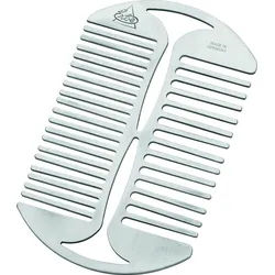 Becker Manicure Bartkamm Inox, in Plastikhülle
