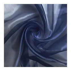 Event Kauf Stoff Organza Crystal Stoff Meterware, Breite 150 cm blau