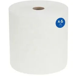 Scott® ControlTM Handtuchrollen Extra Strong, 1-lagig, weiß, Weiche und reißfeste Papierhandtücher mit Airflex-Technologie, 1 Paket = 6 Rollen à 304 m = 1824 m