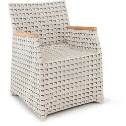 Polyrattan Gartenstuhl Verona Retro