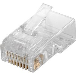 Goobay RJ45 Stecker, CAT 6 UTP ungeschirmt - für Rundkabel