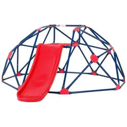 COSTWAY Klettergerüst Spielplatz, bis 180 kg Belastbarkeit, Outdoor & Indoor rot