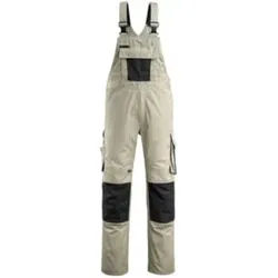 Mascot Augsburg Latzhose Größe 82C58, hellkhaki/schwarz