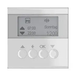 Berker 85741189 Jalousie-Schaltuhr mit Display, S.1/B.3/B.7, polarweiß glänzend