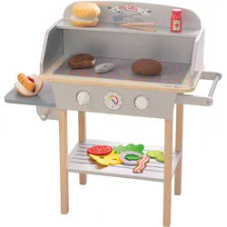 BBQ Grill mit Zubehör 1 St grau