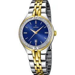Festina Quarz Damen Mademoiselle F16868/3 - blau,Multi - 32.5mm