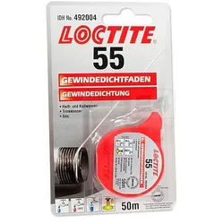 LOCTITE Gewindedichtfaden 55 - bis Gewinde 4'' - DVGW-Zulassung - Spender 50 m ** 1m/0,18 EUR
