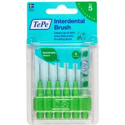 Tepe Interdentalbürsten 0,8 mm grün Zahnbürste 6 St 6 St Zahnbürste