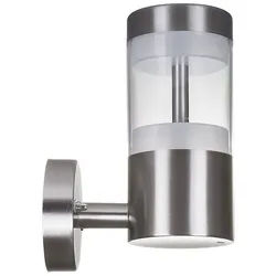 SO-TECH® LED Außen-Wandleuchte LED Außenleuchten Albero echt Edelstahl / 230 V, 11 Watt / 60 SMD LEDs silberfarben