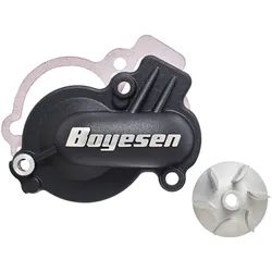 Boyesen Supercooler Kit - Wasserpumpendeckel schwarz mit Laufrad, grün