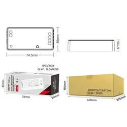 LED Controller - 3-in-1 - RGB-CCT - DC12/24V - Zigbee 3.0 - 12A