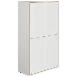 Paidi Babyregal , Weiß, Eichefarben , Holzwerkstoff , 6 Fächer , 97.2x165.0x38.8 cm , Blauer Engel, Goldenes M , Baby & Kindermöbel, Babyzimmer, Babyzimmer-serien