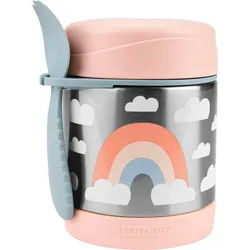Skip Hop Thermobehälter Spark Style Edelstahl Warmhaltebehälter, Regenbogen, Edelstahl, (2-tlg), mit Multibesteck bunt