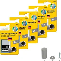 SCHELLENBERG Rollladen-Anschlagstopper für Rollläden, 2 mm Durchmesser, 4 mm Länge, Set, 10-St., Zubehör für Außenrollläden, 20 x 40 mm, grau grau