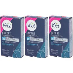 Veet Expert Kaltwachsstreifen Bikinizone und Achselhöhlen für empfindliche Haut