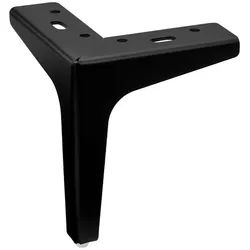SO-TECH® Möbelfuß VICTOR, Stahl mit Bodengleiter, 135 x 135 x 40 mm, (1-St), Höhe 150 mm, schwarz matt schwarz 13.5 cm x 15 cm