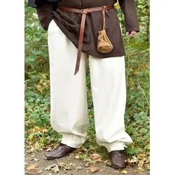 Battle Merchant Kostüm Weite Mittelalter-Hose Hermann, natur, Gr. XXL