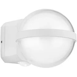 GLOBO LIGHTING Außen-Wandleuchte, LED-Leuchtmittel fest verbaut, Außenleuchte LED Wandleuchte Eingangsleuchte IP54 leuchtet in weiß