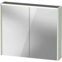 Duravit D-Code Spiegelschrank Verspiegelt DC71060HHHH0000 800x700x148, Blassgrün Matt, Steckdose, LED Beleuchtung
