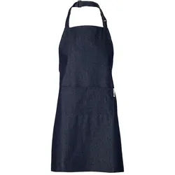 Chefs Fashion - Küchenschürze - Denim Blue - 2 Taschen - Einfach verstellbar - 71 x 82 cm.