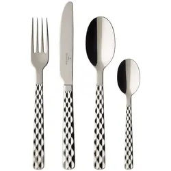 Villeroy & Boch Besteck-Set Boston Tafelbesteck 24er Set (24-tlg), Edelstahl, Spülmaschinenfest silberfarben